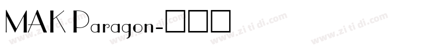 MAK Paragon字体转换